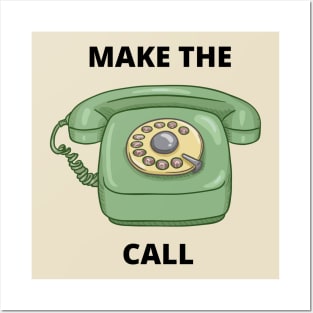 Make The Call Rotary Phone Graphic Tee Posters and Art